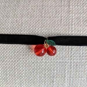 Cherry choker necklace